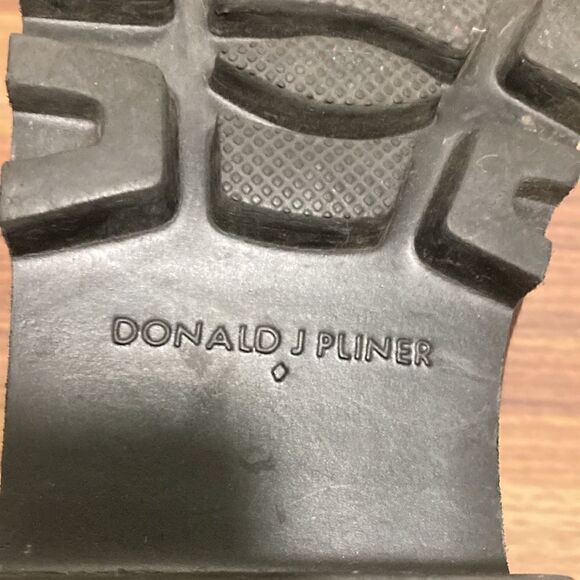 Donald Pliner Rowin Woman’s Black Loafer with Leopard Print Patent Insert. Sz 10 - Picture 8 of 9